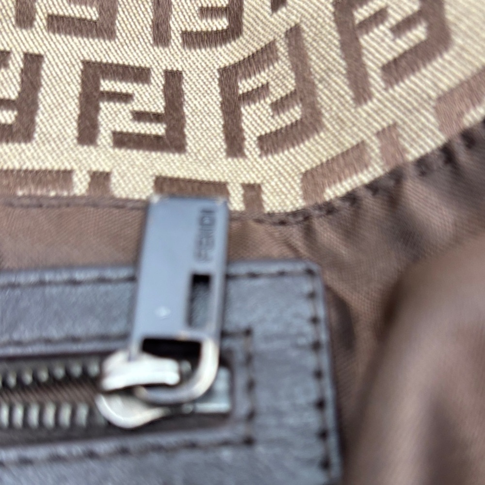 Fendi Tan and Brown Monogram Handbag - Picture 11 of 16